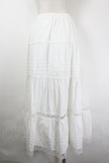 画像4: MOMOKO HOUSE / リボンレーススカート  白 I-26-05-31-089-LO-SK-SA-ZI (4)