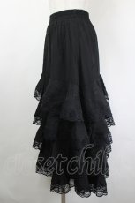 画像2: axes femme / たっぷりフリルスカート M 黒 I-26-05-31-101-AX-SK-SA-ZI (2)