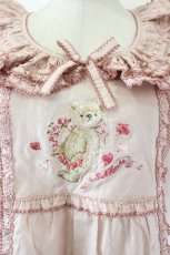 画像4: PINK HOUSE / テディローズ刺繍使いブラウス  ピンク I-26-06-02-022-LO-BL-TE-ZI (4)
