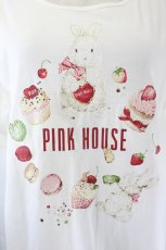 画像4: PINK HOUSE / シュガリーラビットプリントカットソー  アイボリー I-26-06-02-024-LO-TS-SA-ZI (4)