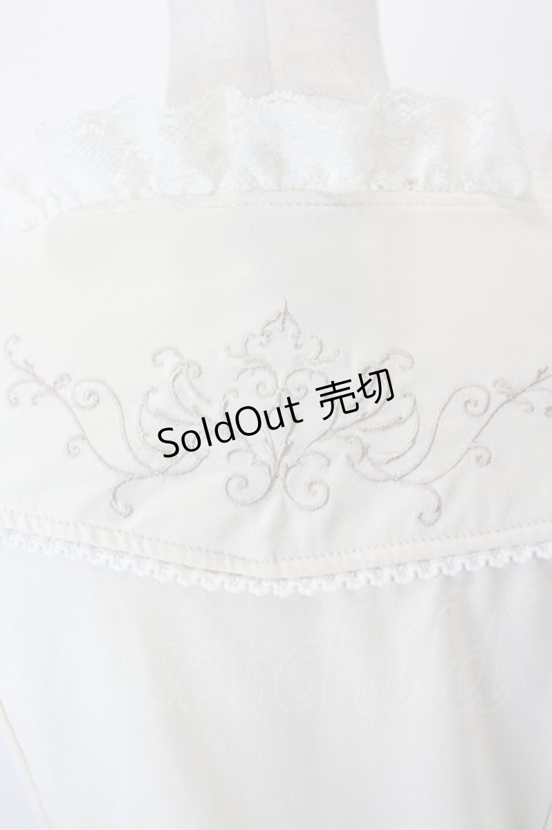 画像6: Ozz oneste / 裾薔薇刺繍半袖カットソー  アイボリー I-26-06-02-044-OO-TO-SA-ZI (6)
