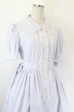 画像4: MILK / Moon light dress  サックスストライプ I-26-06-02-058-ML-OP-TE-ZI (4)