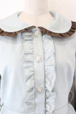 画像5: axes femme POETIQUE / バイカラーワンピースコート M ミント I-26-06-02-071-AX-OP-SA-ZI (5)