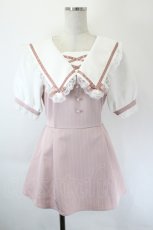 画像1: NOEMIE / マイメロ バックリボンセーラーセットアップ M ピンク I-26-06-02-072-LO-OP-TE-ZI (1)