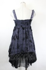 画像2: axes femme / シルエットフロッキーキャミチュニック M パープル I-26-06-02-075-AX-BL-TE-ZI (2)