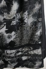 画像3: Ozz oneste / フロントシフォンフリル切替ノースリーブワンピース  黒Ｘ白 I-26-06-02-077-OO-OP-SA-ZI (3)