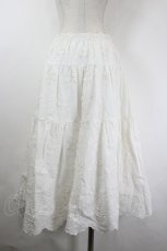 画像2: PINK HOUSE / フラワーレーススカート  ホワイト I-26-06-02-091-LO-SK-SA-ZI (2)
