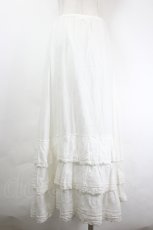 画像2: PINK HOUSE / 裾フリル使いローンスカート  白 I-26-06-02-098-LO-SK-SA-ZI (2)