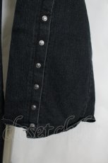 画像3: Ozz On / 裾スナップボタンデニムパンツ  黒デニム I-26-06-02-111-OO-PA-SA-ZI (3)