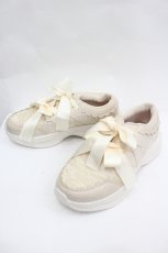 画像3: m petit by misako / AMレースリボンSNK L 中薄橙 I-26-06-02-129-LO-SH-SA-ZI (3)