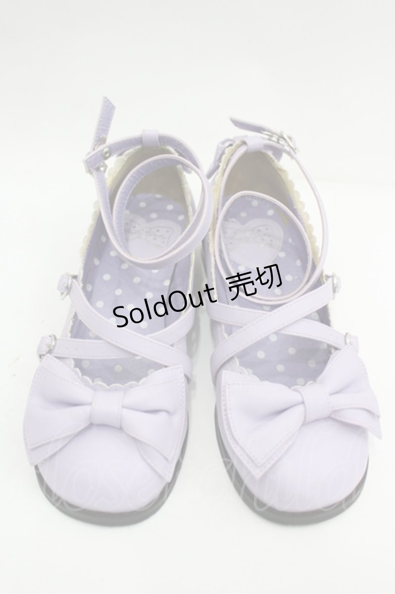 画像1: Angelic Pretty / Tea Partyシューズ M パープル I-26-06-02-130-AP-SH-SA-ZI (1)