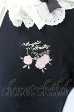 画像5: Angelic Pretty / ことりちゃん刺繍ジャボ付カットソー  ブラック I-26-06-02-015-AP-TO-SA-ZI (5)