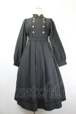 画像1: axes femme kawaii / ナポレオン長袖ワンピース M 黒 I-26-06-05-035-AX-OP-SA-ZI (1)