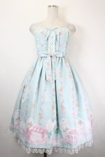 画像1: Angelic Pretty / 夢見るTiny Bearジャンパースカート  ミント I-26-06-05-039-AP-OP-SA-ZI (1)