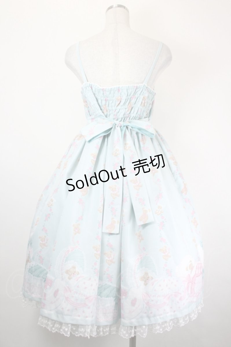 画像2: Angelic Pretty / 夢見るTiny Bearジャンパースカート  ミント I-26-06-05-039-AP-OP-SA-ZI (2)