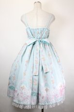 画像2: Angelic Pretty / 夢見るTiny Bearジャンパースカート  ミント I-26-06-05-039-AP-OP-SA-ZI (2)