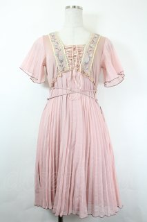 ⁄ OZZ ONESTE Ozz オッズオン -OP ローズ刺繍入りビスチェワンピース