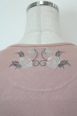 画像3: Ozz oneste / 薔薇刺繍編み上げプリーツワンピース  ピンク I-26-06-05-054-OO-OP-SA-ZI (3)