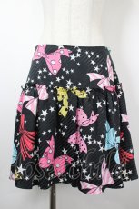 画像1: MILK / star ribbonスカート  黒Ｘカラフル I-26-06-05-062-ML-SK-SA-ZI (1)