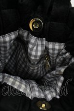 画像3: Maison de FLEUR / ダブルリボン巾着トートバッグ  黒 I-26-06-05-086-LO-BG-SA-ZI (3)