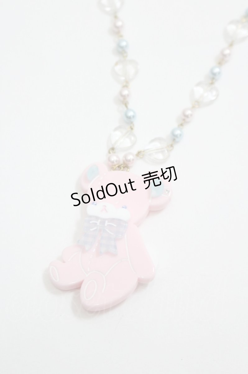 画像3: Angelic Pretty / Toyboxはにかみベアーネックレス  ピンク I-26-06-05-101-AP-AC-SA-ZI (3)