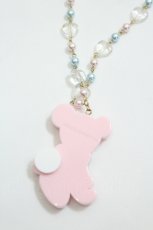 画像4: Angelic Pretty / Toyboxはにかみベアーネックレス  ピンク I-26-06-05-101-AP-AC-SA-ZI (4)