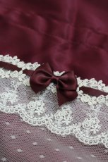 画像3: LOLITAその他(お買取対象外) / レースサテン巾着  ボルドーＸ白 I-26-06-05-117-LO-ZA-SA-ZI (3)