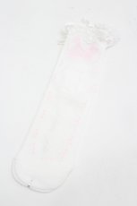 画像1: Angelic Pretty / Charming Heartクルー丈ソックス  白 I-26-06-05-119-AP-ZA-SA-ZI (1)