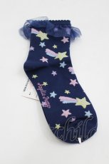 画像2: Angelic Pretty / FancyShooting Starクルー丈ソックス  ネイビー I-26-06-05-120-AP-ZA-SA-ZI (2)