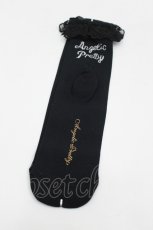 画像2: Angelic Pretty / Charming Heartクルー丈ソックス  黒 I-26-06-05-127-AP-ZA-SA-ZI (2)