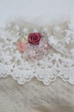 画像3: axes femme / お花モチーフレースソックス  アイボリー I-26-06-05-129-AX-ZA-TE-ZI (3)