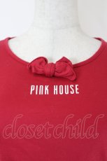 画像3: PINK HOUSE / ロゴプリント長袖カットソー M 赤 I-26-06-05-029-LO-TO-TE-ZI (3)
