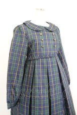 画像4: FLC / MINA*タータンチェックワンピース M グリーン I-26-06-06-035-LO-OP-TE-ZI (4)