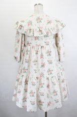 画像3: Shirley Temple / アンティークローズプリントBIGカラーワンピース(Ladies)  ピンク I-26-06-06-045-ET-OP-TE-ZI (3)
