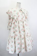 画像4: Shirley Temple / アンティークローズプリントBIGカラーワンピース(Ladies)  ピンク I-26-06-06-045-ET-OP-TE-ZI (4)
