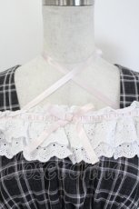 画像5: Honey Cinnamon / デコルテリボン配色チェックワンピース  ダークグレー I-26-06-06-051-LO-OP-TE-ZI (5)