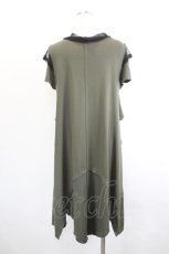 画像3: Ozz Croce / メッシュ切替半袖ワンピース  グリーンＸ黒 I-26-06-06-058-OO-OP-SA-ZI (3)