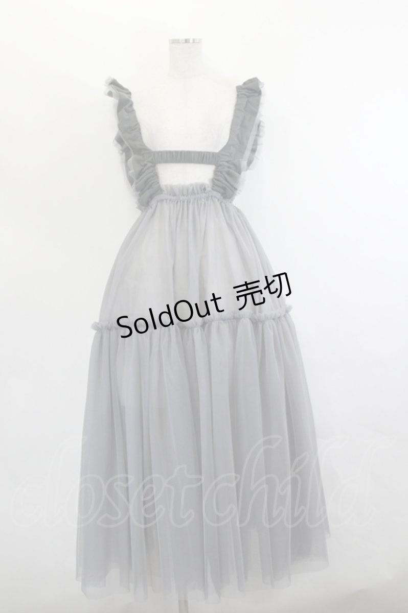 画像1: Candy Stripper / ETOILE TIERED HARNESS TULLE SKIRT  グレー I-26-06-06-070-PU-SK-TE-ZI (1)