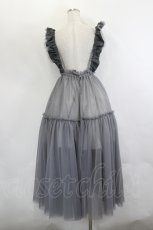 画像3: Candy Stripper / ETOILE TIERED HARNESS TULLE SKIRT  グレー I-26-06-06-070-PU-SK-TE-ZI (3)