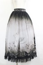 画像1: abilletage / ヴィランズ柄シフォンスカート（ロング）   I-26-06-06-074-GO-SK-TE-ZI (1)
