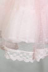 画像3: To Alice / リボンレースドットチュールパニエ  ピンク I-26-06-06-084-LO-SK-SA-ZI (3)
