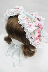 画像1: metamorphose / フローレンスリボンヘッドドレス  サックス I-26-06-06-091-ME-AC-SA-ZI (1)