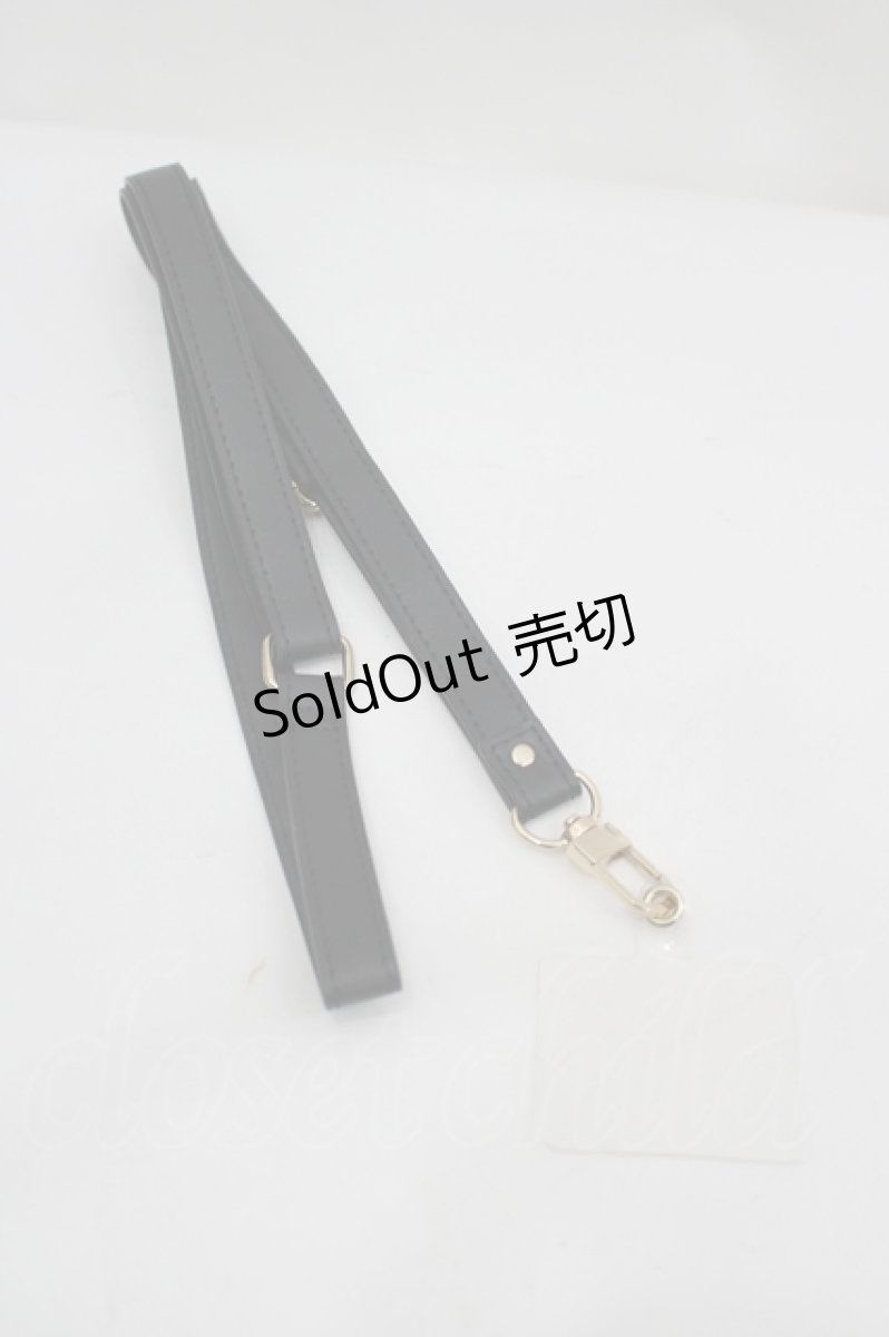画像2: axes femme / スマホストラップ  黒 I-26-06-06-101-AX-ZA-SA-ZT618-F001 (2)