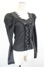画像3: MR corset / マトンスリーブレースアップトップス  黒 I-26-06-06-011-GO-TO-SA-ZI (3)