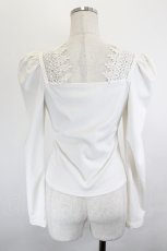 画像2: MR corset / マトンスリーブレースアップトップス  白 I-26-06-06-012-GO-TO-SA-ZI (2)