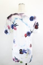 画像2: CIVARIZE / 転写スカルフラワーTシャツ  白 I-26-06-06-020-PU-TS-TE-ZI (2)