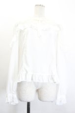 画像1: Angelic Pretty / Lacy Frillブラウス  白 I-26-06-06-003-AP-BL-SA-ZI (1)