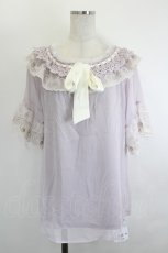 画像1: axes femme / レイヤードフリル楊柳トップス F ラベンダー I-26-06-08-001-AX-TO-SA-ZI (1)
