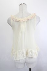 画像2: axes femme / ショート丈イレヘムキャミ M 生成り I-26-06-08-027-AX-BL-TE-ZI (2)