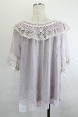 画像2: axes femme / レイヤードフリル楊柳トップス F ラベンダー I-26-06-08-001-AX-TO-SA-ZI (2)